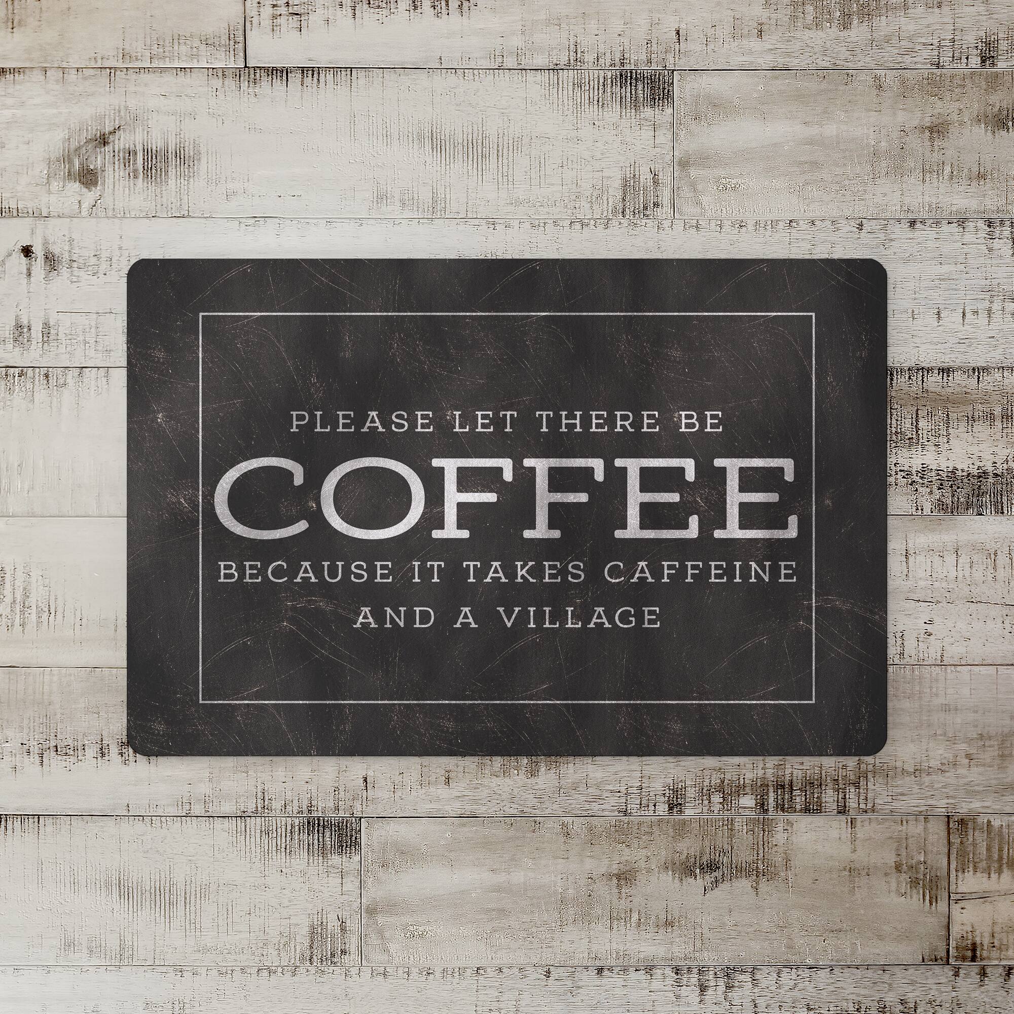 18" x 27" Coffee Caffeine Village Floor Mat